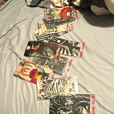 Large Multicolor Temporary Tattoo Sleeve Lot - Skull Skeleton Animal Dragon