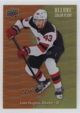 2023-24 Upper Deck Allure Color Flow Orange Yellow Luke Hughes #CF-28 0p6