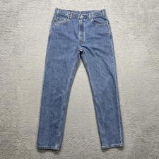 Vintage Levis 505 Jeans Mens 36x34 Blue Medium Wash Regular Straight Denim Y2K