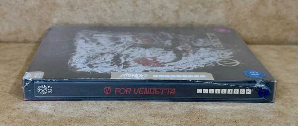 V FOR VENDETTA - UK EXCLUSIVE MONDO ARTWORK 4K + BLU RAY STEELBOOK - NEW - Image 3 of 4