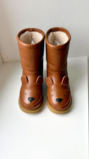 Donsje Amsterdam Classic B&auml;r Winterboots Leder Cognac Gr. 23 mit Originalkarton