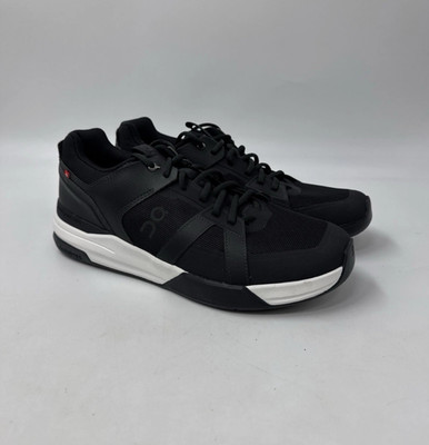 Men s On The Roger Clubhouse Pro Black White Tennis Shoes 3MD30030299