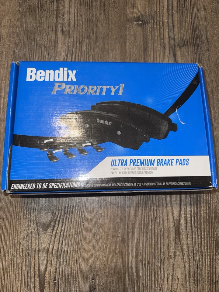 Pastillas de freno traseras de cerámica Bendix CFC1504 Ultra Premium para Honda Accord Acura RLX Foto 3 de 3