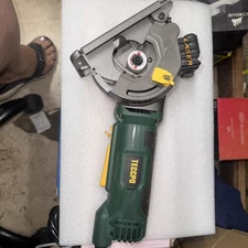 TECCPO Mini Plunge Saw with Laser and 3 Blades TAPS22P, Green Black