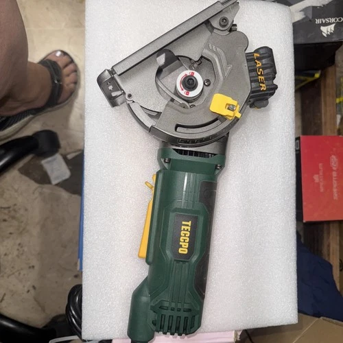 TECCPO Mini Plunge Saw with Laser and 3 Blades TAPS22P, Green Black