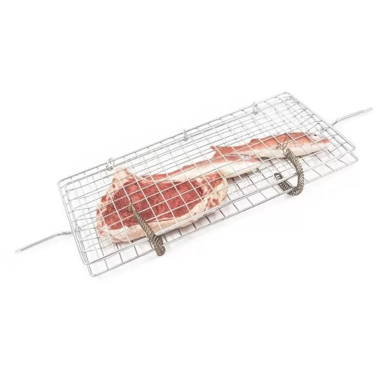 Graticola girevole in acciaio cromato 60 cm – Accessorio per girarrosto