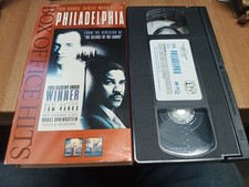 Philadelphia VHS, 1994 Tom Hanks Denzel Washington - Tested