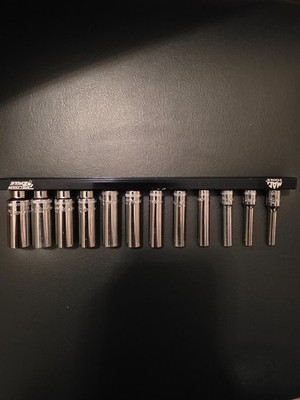 MAC Tools USA 1/4'' Bohrer 6pt tief metrisch Steckschlüsselsatz MD6 - 5 mm bis 15 mm