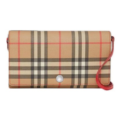Burberry Wallet Crossbody Single Shoulder Bag Women's 8.1x1.2x4.7 in