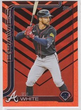 2025 Topps Update Series ELI WHITE Atlanta Braves HALLOWEEN HOLIDAY FOIL