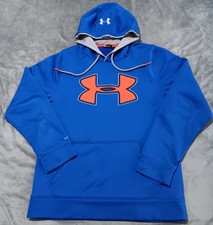 Under Armour Loose Youth Boy's Size Small Blue Pullover Sweatshirt Hoodie