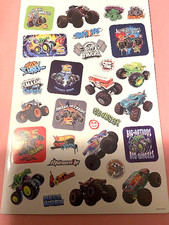 Hot Wheels-Monster Trucks_Sticker Set_30 Stickers_Licensed-New