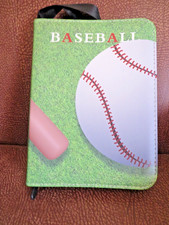 Livre classeur cartes de baseball 400 cartes poche zippée rangement NEUF