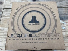 JL Audio 12TW3-D4 1-Way 12in. Car Subwoofer Shallow 400w W3 Brand New