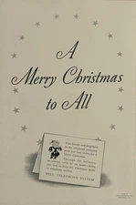 Bell Telephone System 1939 Print Ad A Merry Christmas to All Best Wishes Santa