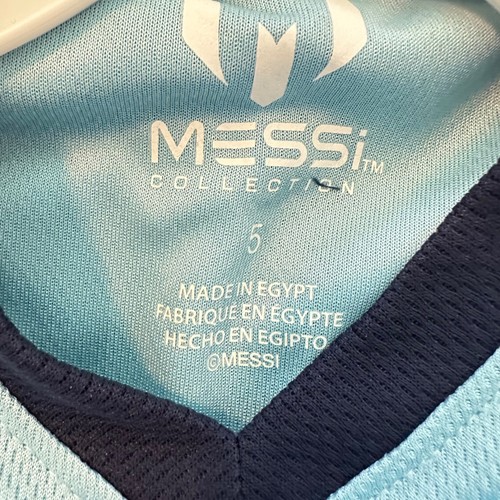 Messi Collection Kids Soccer Jersey and Shorts Set Air Blue Size 5 NWT Sporty - Picture 5 of 8