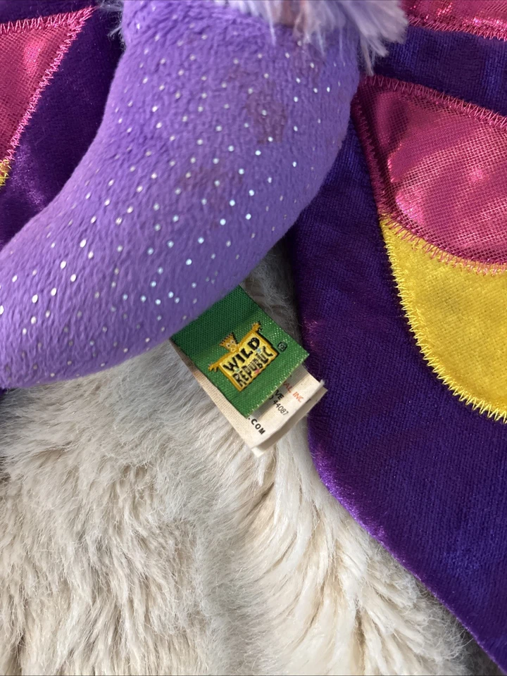 Бабочка Wild Republic фиолетовый бархат розовый 2015 мягкая игрушка жук 17» крылья плюшевый - Изображение 4 из 4