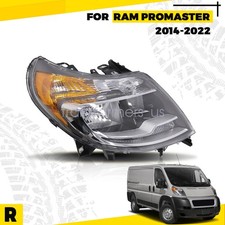 For RAM ProMaster 2014-22 1500 2500 3500 Right Halogen Headlight Assembly w/DRL
