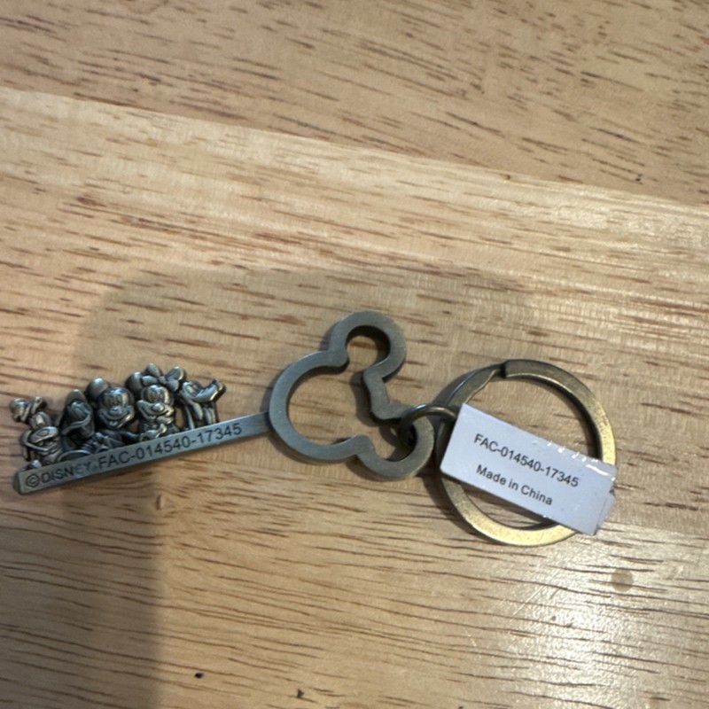 Disney Keychain Featuring Mickey Mouse, Minnie, Donald Duck, Goofy, Pluto