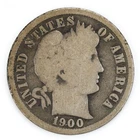 1900-O Barber Dime Silver 10c