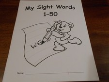 My Sight Words 1-50 workbook LIKE NEW