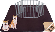 Extra-Large Washable Dog Pee Pads, 60"x60", Non-Slip Reusable Training  Whelpin