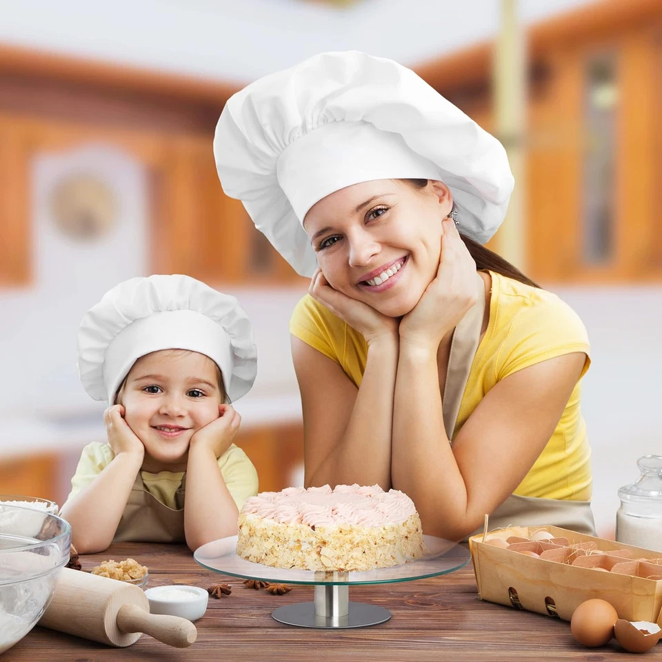 Alzatina Girevole per Dolci, Alzata per Torte, Ø 30 Cm, Vassoio in Vetro E Accia - Immagine 3 di 4