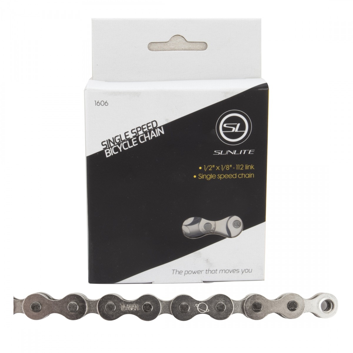 Sunlite SCN-SS 112-Link 12x18 Steel Single Speed Bike Chain - Durable 4990₽