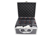 Kit valigetta da 8 pezzi per fontane fredde pirotecniche con telecomando e cavo