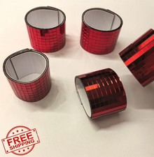 Red Mosaic Mirror Tiles 2400pcs 5x5mm DIY Disco Ball Vase Craft