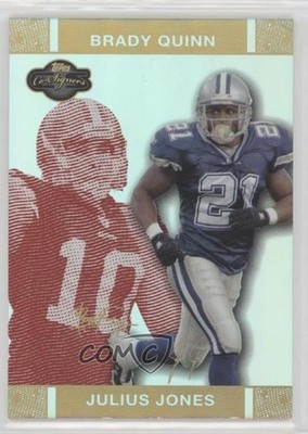 2007 Co-Signers Red Changing Faces Hyper Gold 8/50 Julius Jones Rookie RC no9
