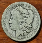 1890-O Morgan Silver Dollar-Good