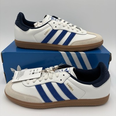 Adidas Samba OG White Royal Blue Night Indigo JH5632 - Size 9 Men's - New