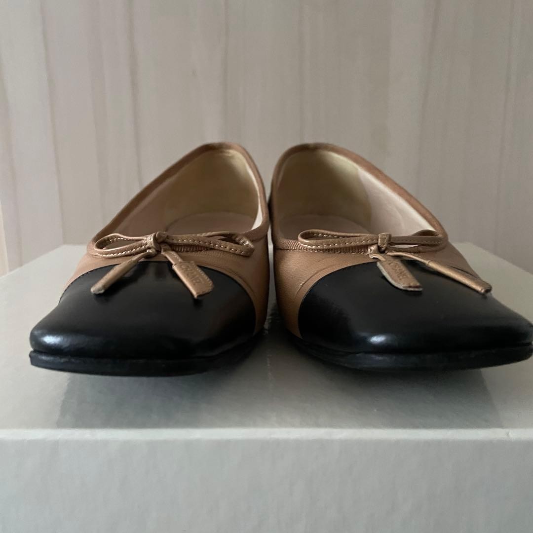 Chanel Low Heel Pumps Beige With Ribbons Size 35.5 US About5.5 For Women thumbnail 12