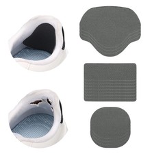 16 Pcs Shoe Heel Repair Patch Set Self-Adhesive Sneaker Inside Patches Dark Grey