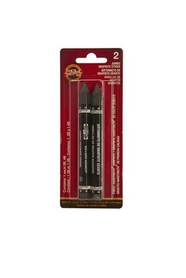 Koh-I-Noor Jumbo Graphite Stick Black Standard Functional Koh I Mixed Materials
