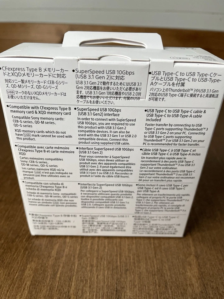 Sony MRW-G1 CFexpress Type B / XQD Memory Card Reader Black  Brand New Sealed - Image 4 of 4