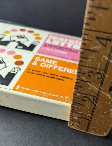 Vintage 1968 Creative Playthings Picture LEARNING LOTTO Same Different Game 100% - Picture 16 of 16