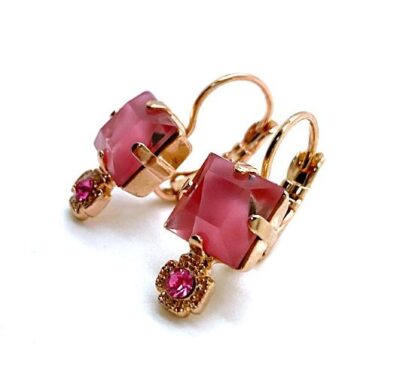 Mariana Earrings Adorable Giver Rose Austrian Crystals My Treasures Coll.