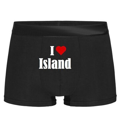 Boxershorts I Love Island Geburtstag Geschenk Valentinstag Weihnachten