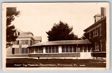 Pittsford~Porch I Sleep On~Sun Parlor @ TB Sanatorium~Later Police Academy RPPC