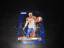 DIJONAI CARRINGTON SIGNED AUTOGRAPHED 2024 WNBA BLUE PANINI PRIZM CARD # 118 SP