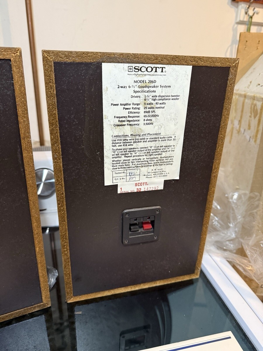 SCOTT 206D スピーカー New Vintage HH Scott Hi-Fi Loudspeaker System 206D Speakers