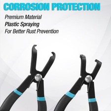 Duratech 2-piece Push Pin Pliers Set Auto Clip Removal Tool Kit For Removing