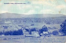 Escondido California General View Vintage Postcard AA102876