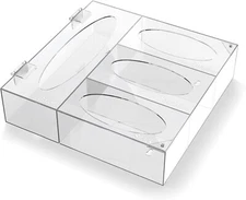 Acrylic Storage Bag Baggie Organizer Ziploc Gallon Snack Sandwich Quart Bag