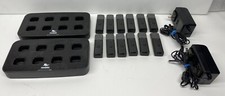 Lot Of 2 Revolabs 02-08hdchg-c Charger Bases W/12x 01-hdtblmic-dr-11 Microphones
