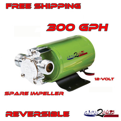 Ballast Bag Reversible Water Pump 300gph WakeBoard Boat Fly High Straight Line 