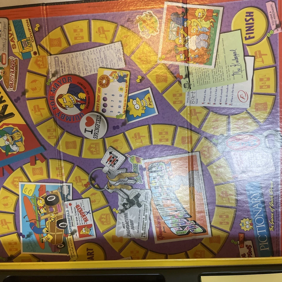 The Simpsons Edition Pictionary Game By USAopoly Rare Board Game Family Fun - Image 3 of 4