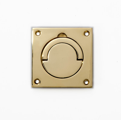 Poliertes Messing Squash Court Griff 89 x 89 x 3 mm